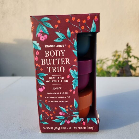 NEW Trader Joe's Body Butter Trio Gift Set Moisturizer Trader Joes Set of 3 Inc - Picture 3 of 10